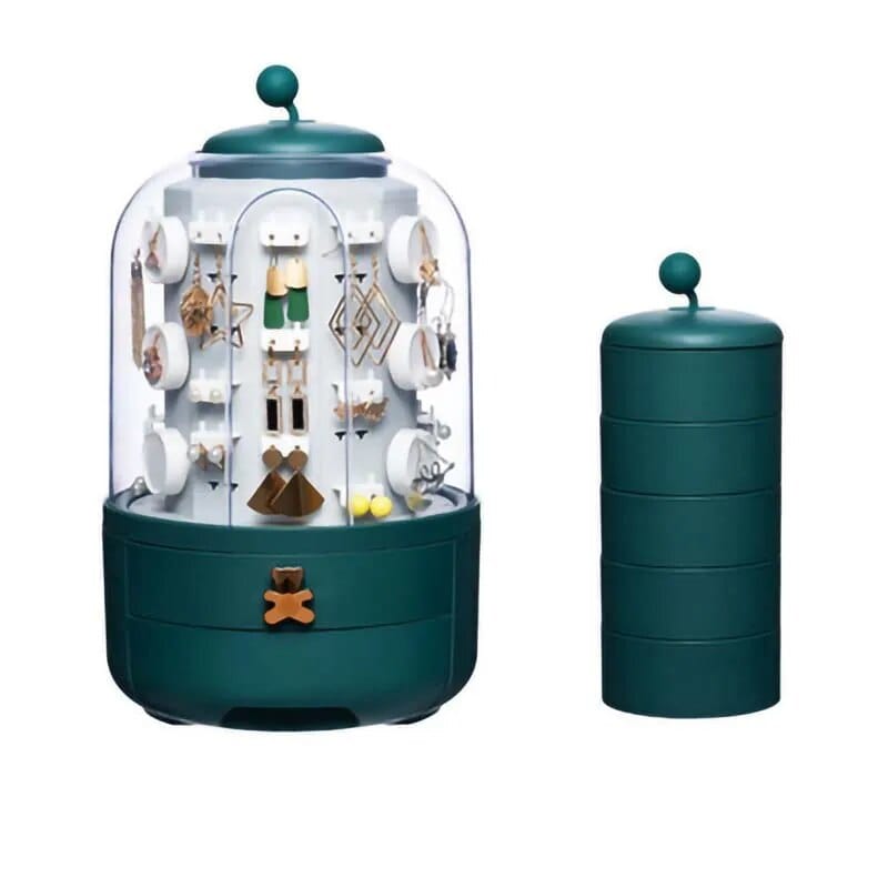 Organisateur Rotatif pour Bijoux Vert