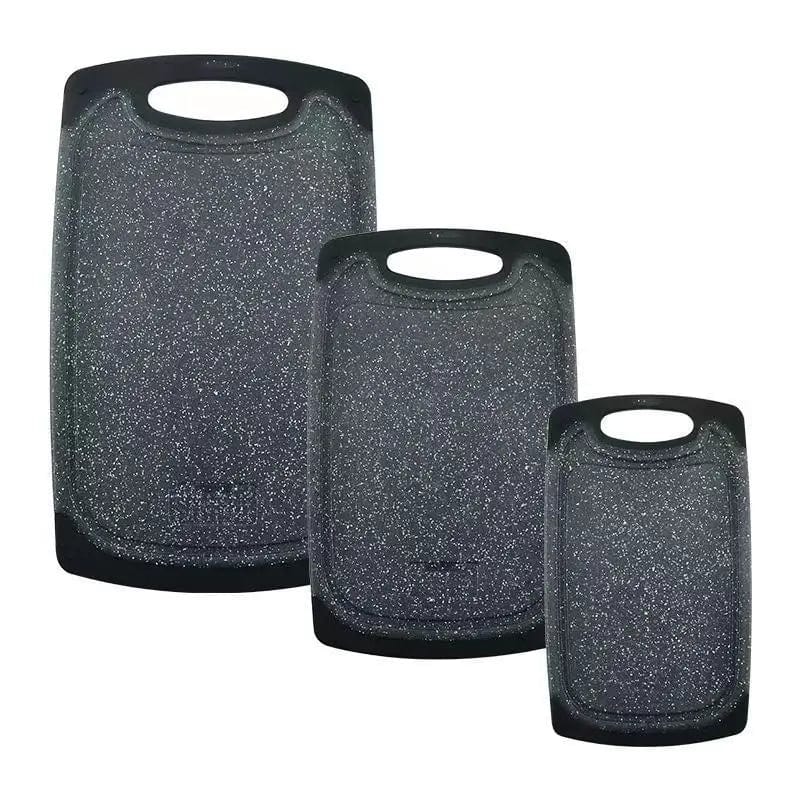 Planche à découper cuisine imitation marbre - Set 3 pièces - Pratique et design