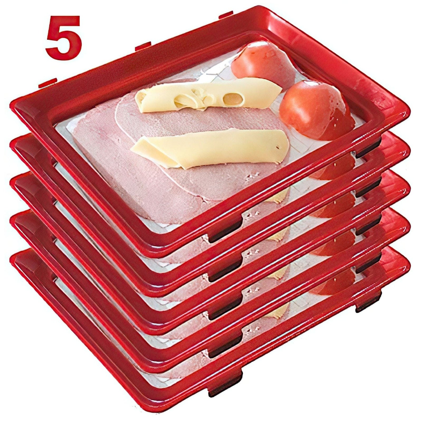 Plateau de conservation des aliments 5 (dont 1 offert !)