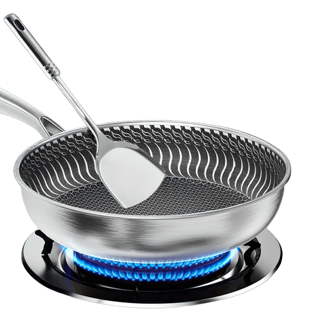 Poêle Chef en Acier Inoxydable Tri-Ply 316 Honeycomb - 28cm