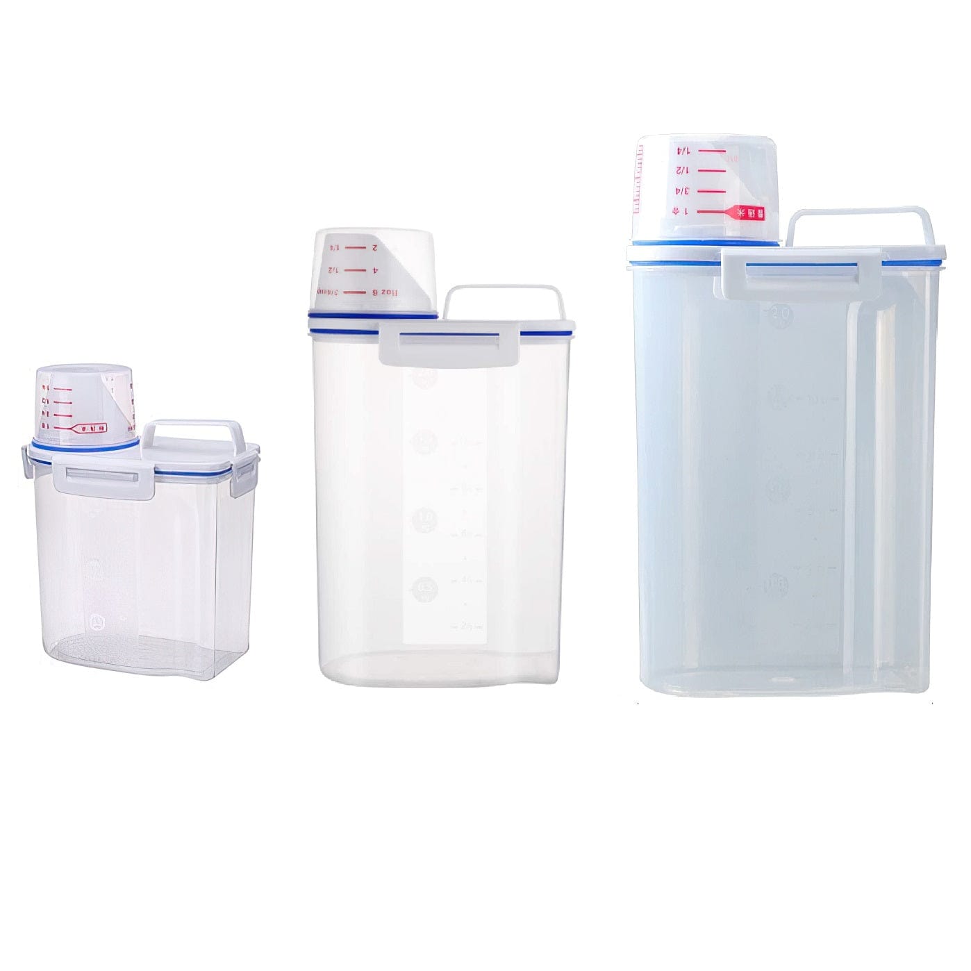Récipient de stockage alimentaire avec bec verseur et doseur gradué Lot de 3