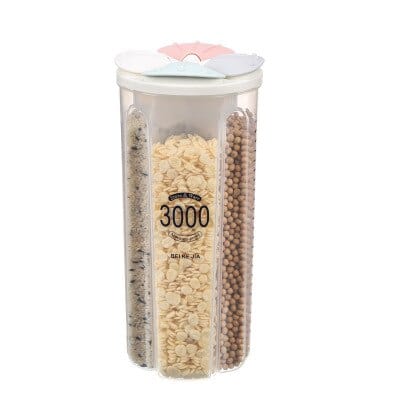 Récipients de conservation et stockage multi-compartiments 3000 ml | 4 compartiments