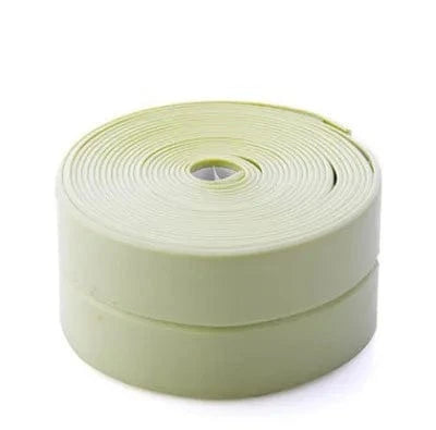Ruban d'étanchéité adhésif pour salle de bain et cuisine Vert / 1 m x 3.8 cm