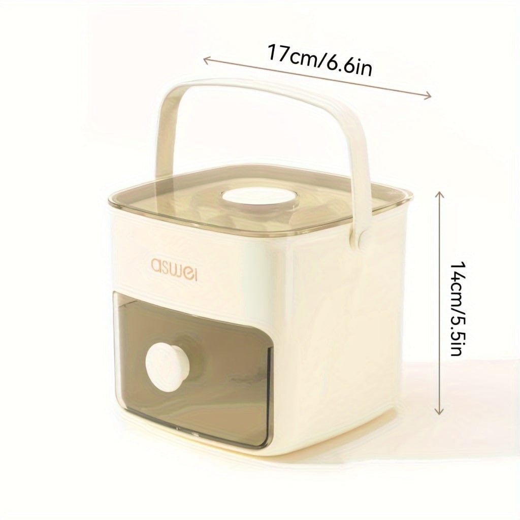 Seau à Glace Extra-Large Avec Fabricant de Glaçons Intégré et Moule à Boules en Plastique Durable - Idéal Pour les Fêtes et Événements en Plein Air Pressing the ice box