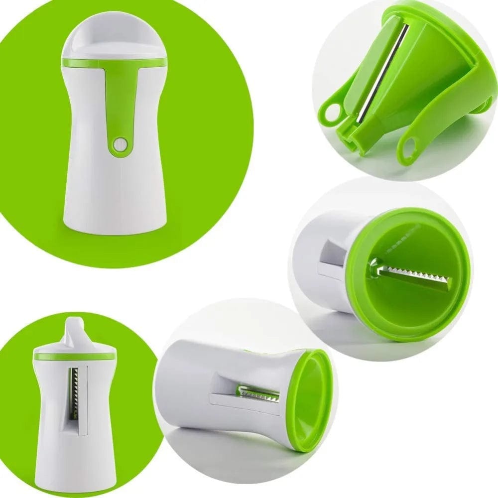 Spiralizer de Légumes Multifonction en Acier Inoxydable Green