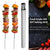Stainless Steel Barbecue Skewer BBQ Shish Kebab Flat Forks Storage Tube For Outdoor Camping Picnic Cooking Tools Reusable 20Pcs