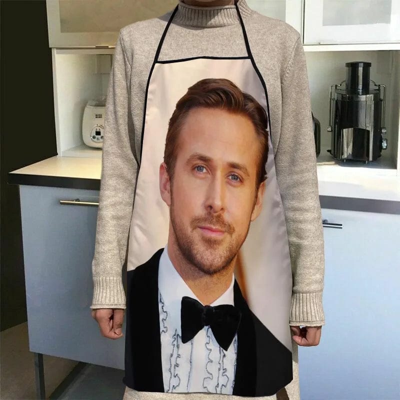 Tablier Cuisine Imprimé Ryan Gosling - Accessoires Chef Waiter - 50x75cm, Oxford Cloth - SQPILLW 12 / 68x95cm