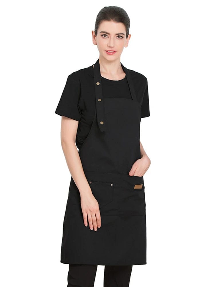 Tablier de Cuisine Confortable pour Femme/Homme - Polyester, Style Coréen