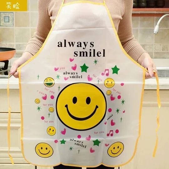 Tablier de cuisine étanche pour enfant - Tablier Panda pour BBQ, cuisine, restaurant - 44.5*67.5cm Smiley