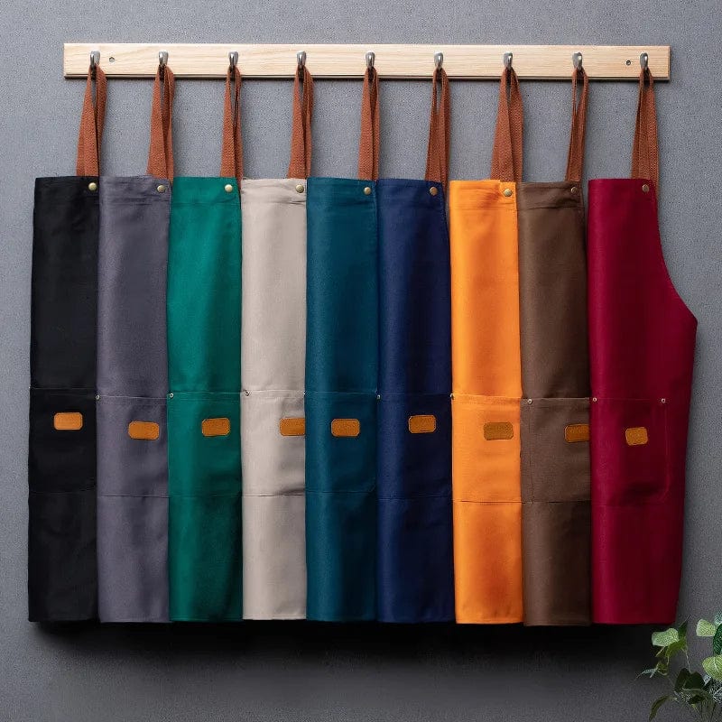 Tablier de cuisine sans manches en tissu non-tissé pour homme et femme tablier