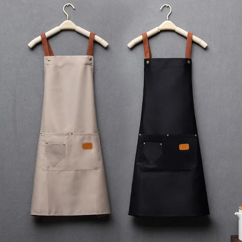Tablier de cuisine sans manches en tissu non-tissé pour homme et femme tablier