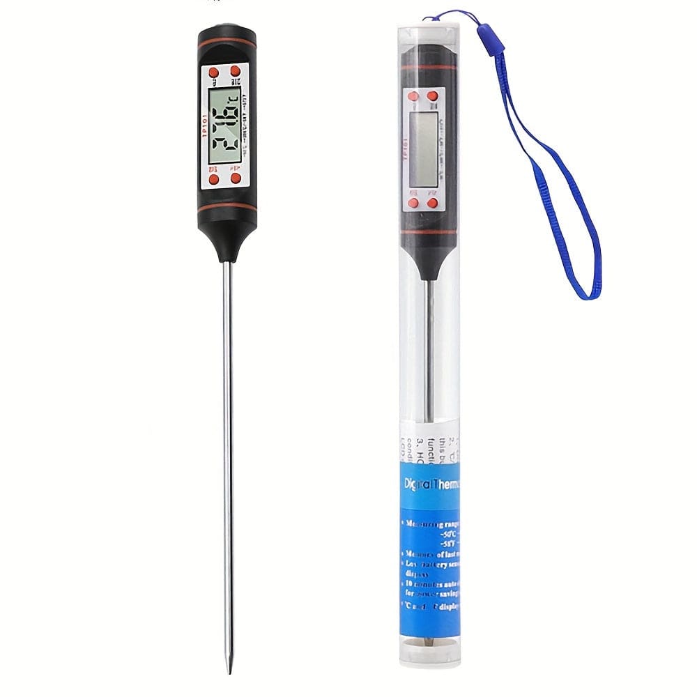 Thermomètre de Cuisine à Sonde pour Aliments Black