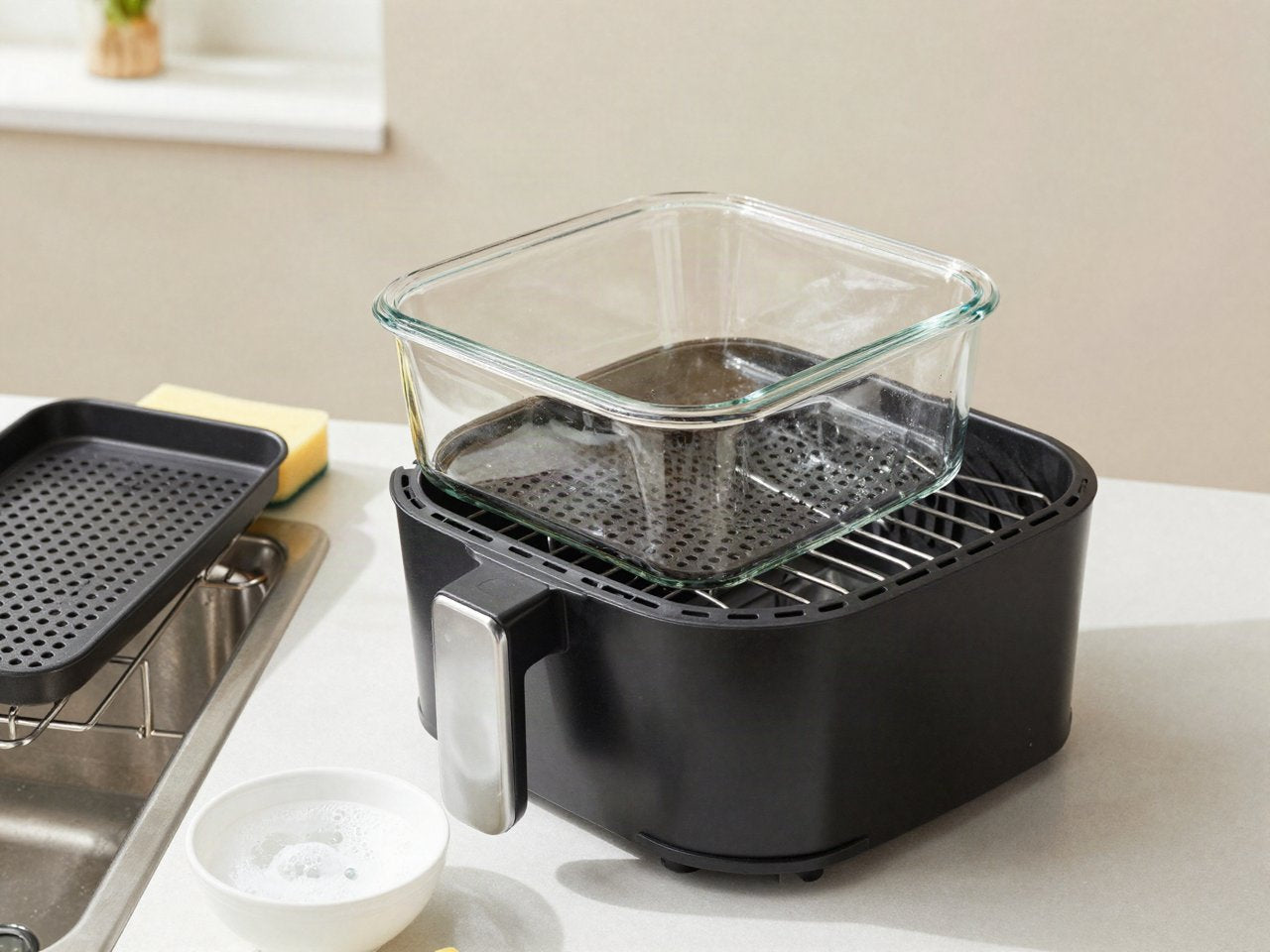 Utiliser un plat Pyrex dans un air fryer
