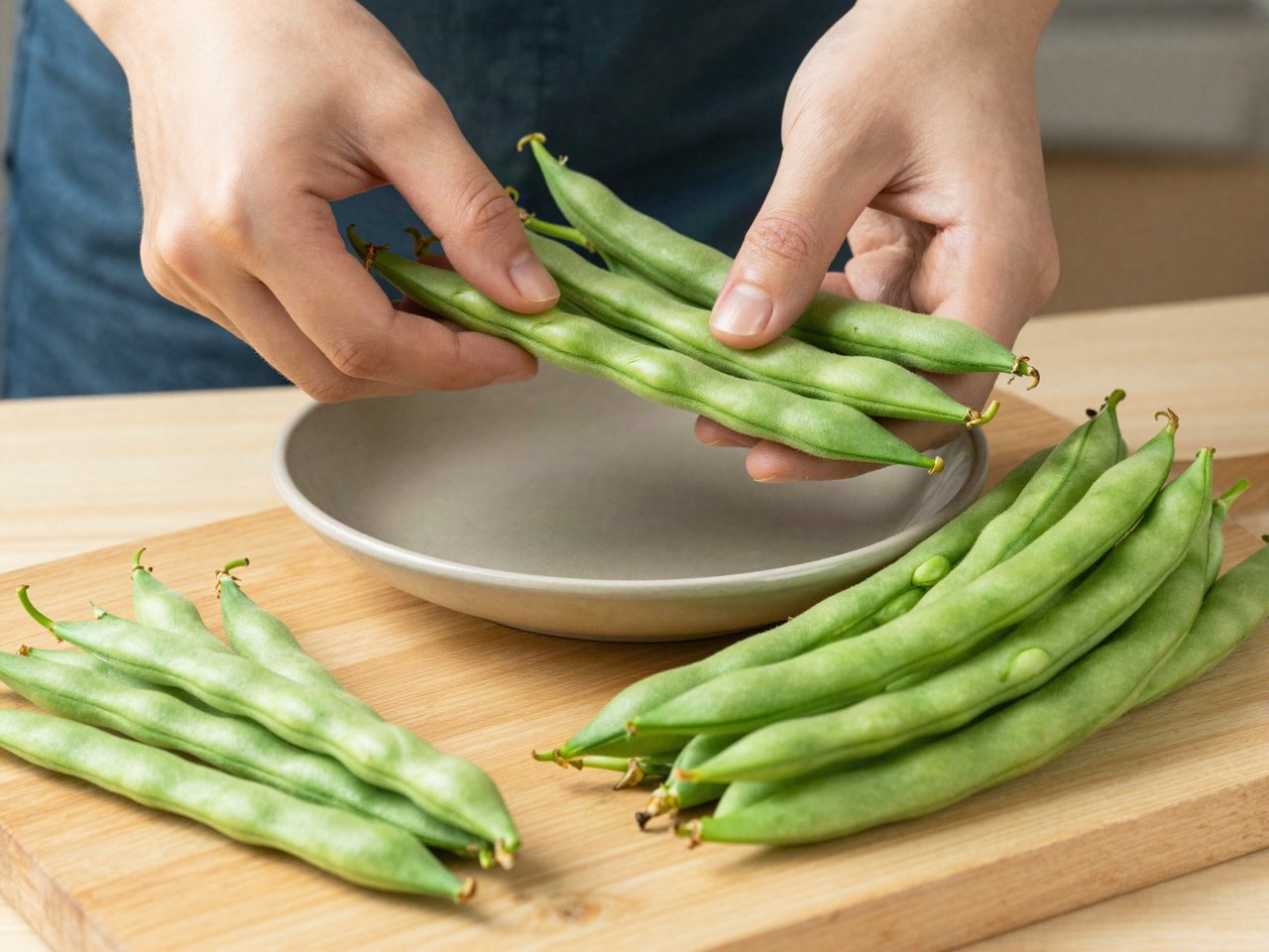 Écosser ou équeuter les haricots verts : les bons gestes pour aller vite