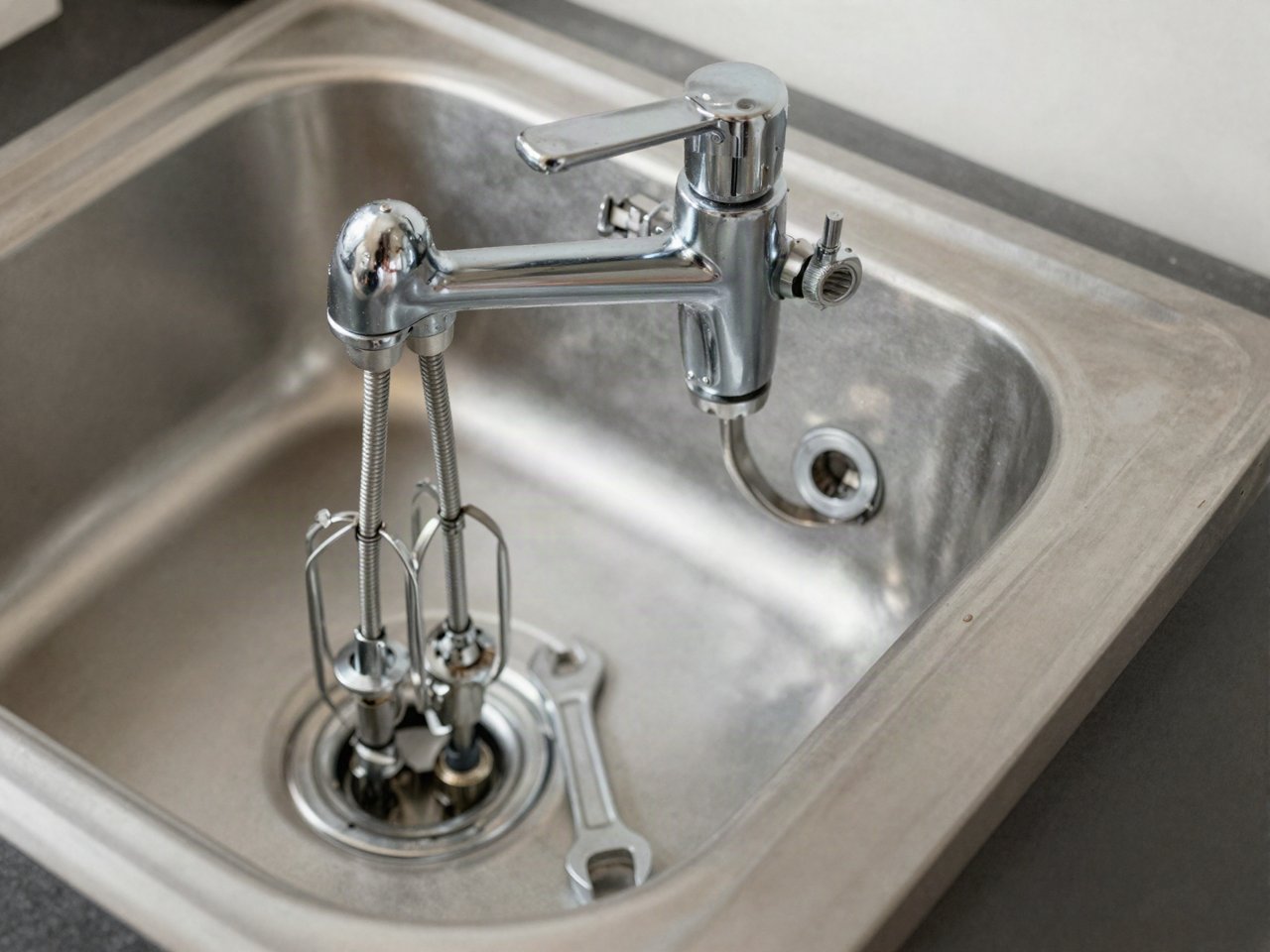 Remplacer un robinet mitigeur de cuisine