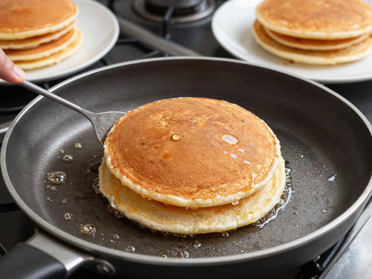 Comment faire cuire des pancakes à la poêle : feu, matière grasse et bon moment pour les retourner