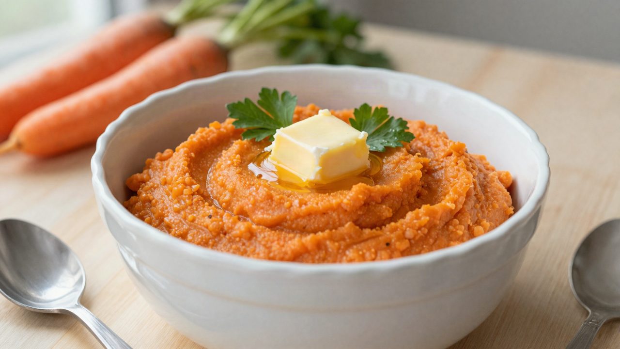 Purée de carottes au Monsieur Cuisine : recette facile, temps et vitesse