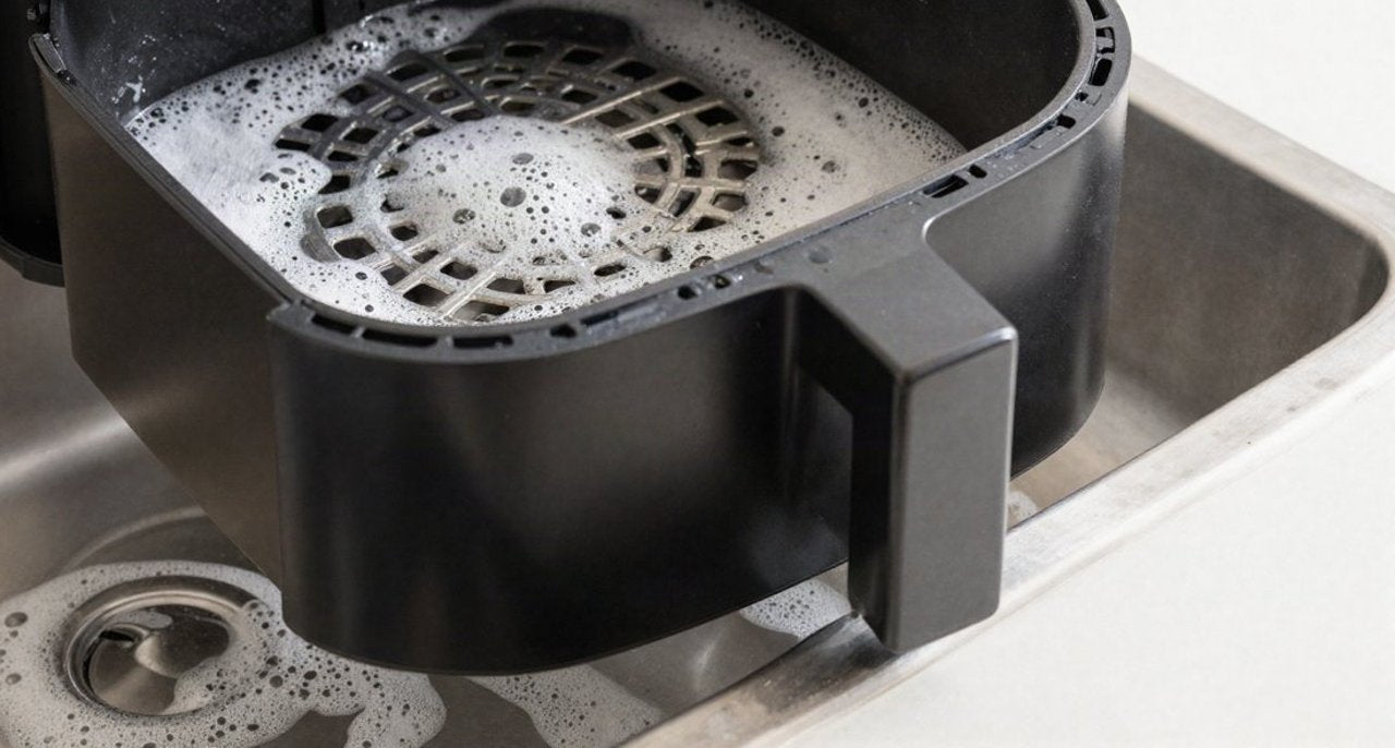 Enlever le gras du air fryer