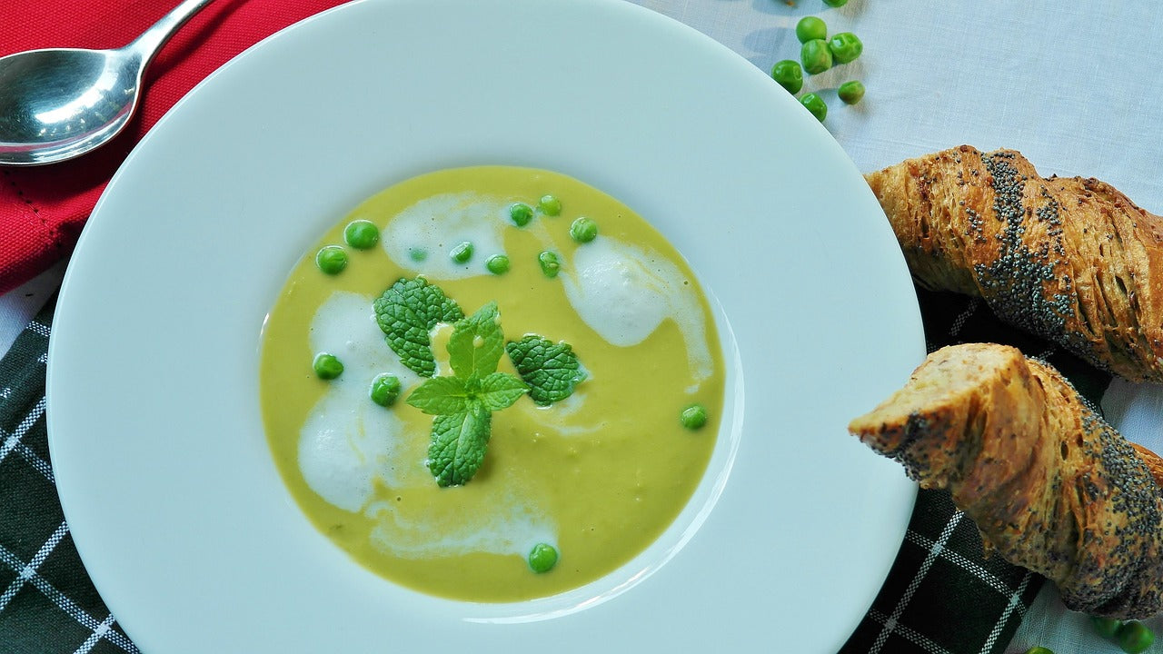 Soupe et velouté de petits pois au Thermomix