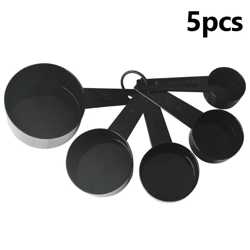 10pcs/set Measuring Spoons Cup Multipurpose Cake Flour Food Measuring Spoon Home Gadget Kitchen Cooking Baking Tools Accessories Measuring Cup-5pcs