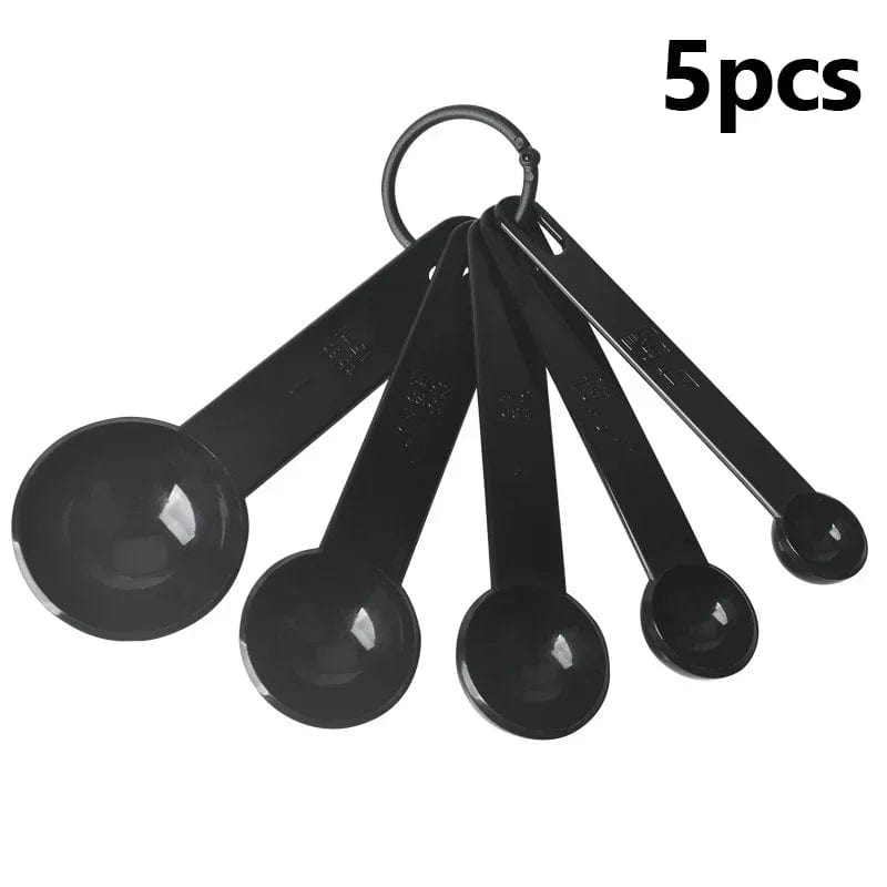 10pcs/set Measuring Spoons Cup Multipurpose Cake Flour Food Measuring Spoon Home Gadget Kitchen Cooking Baking Tools Accessories Measuring Spoon-5pcs