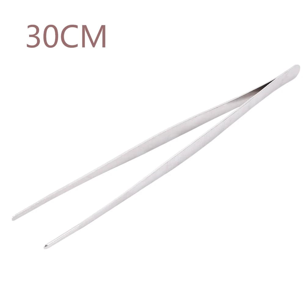 1PC Stainless Steel Kitchen Gadgets Barbecue Tongs Food Tongs Food Clip Tweezers Clip Barbecue Buffet Restaurant Tools 30cm
