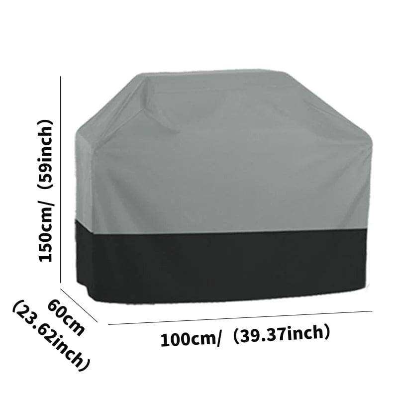 210T Oxford Cloth Outdoor BBQ Cover Waterproof Oven Cover  Garden Protective Cover UV Resistant Heavy Duty Carbon Grill Cover 100x60x150cm
