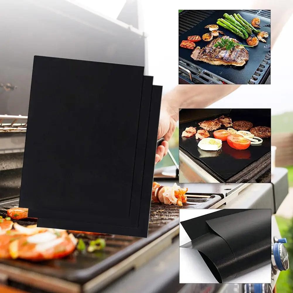 5-20PCS Non-stick BBQ Grill Mat Barbecue Outdoor Baking Mat Reusable BBQ Cooking Grilling Sheet for Party Grill Mat Kitchen Tool