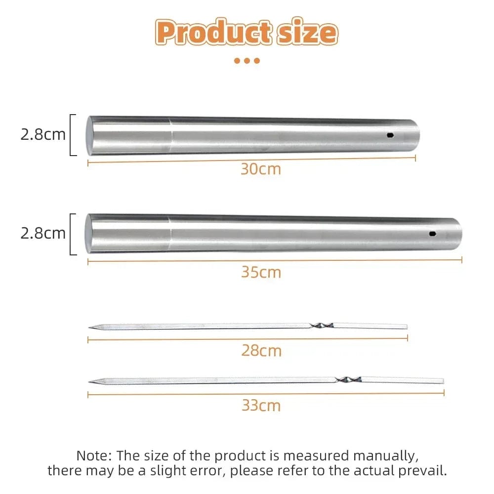 5/20Pcs Stainless Steel Barbecue Skewer Reusable BBQ Skewers Kebab Iron Stick For Outdoor Camping Picnic Barbecue Skewers Tools