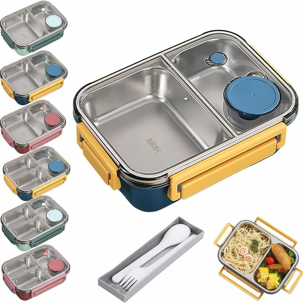 Boîte Isotherme 850ml Inox 304 avec Compartiments Étanches