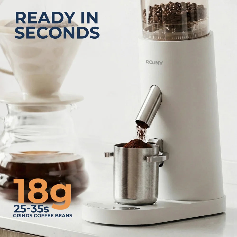 18 g de café moulus en 25 à 35 secondes