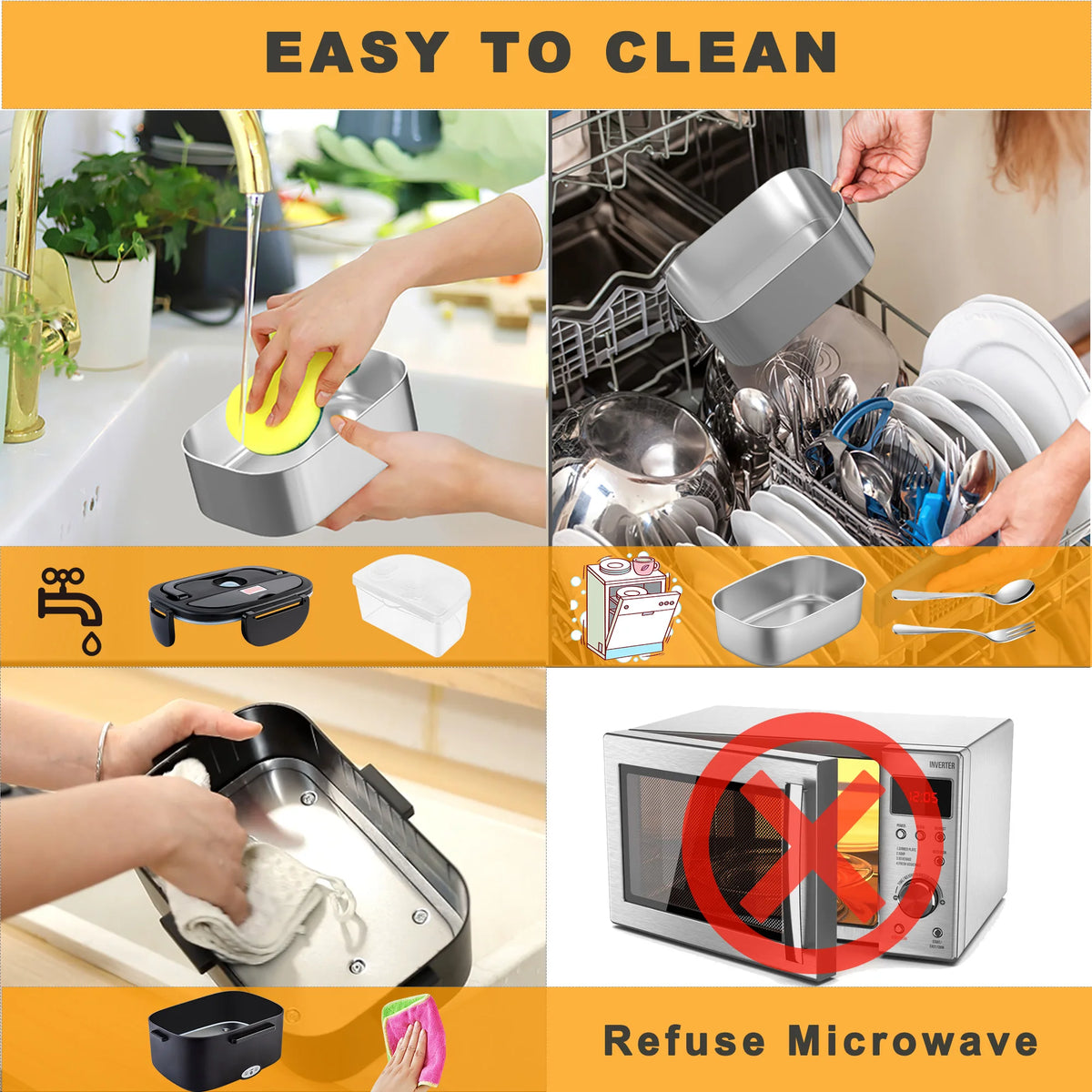 lunch box isolante avec fonction de chauffage