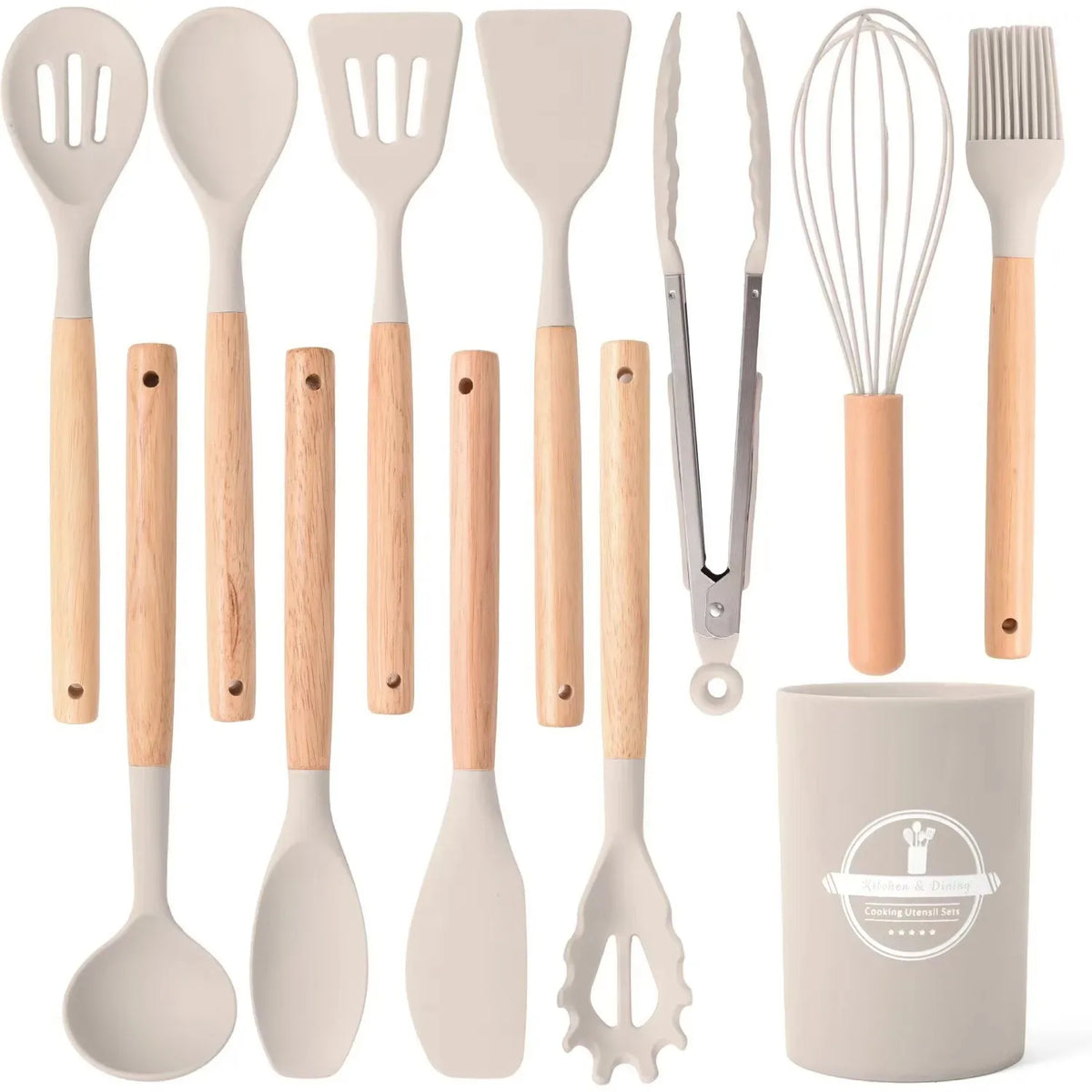 ustensiles de cuisine modernes en silicone pour petits espaces