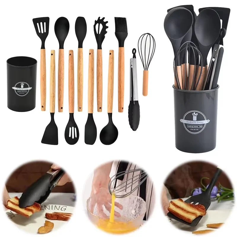 kit de cuisine en silicone de 12 pièces