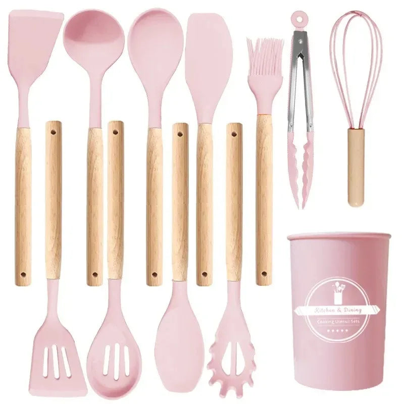 ustensiles de cuisine robustes en silicone
