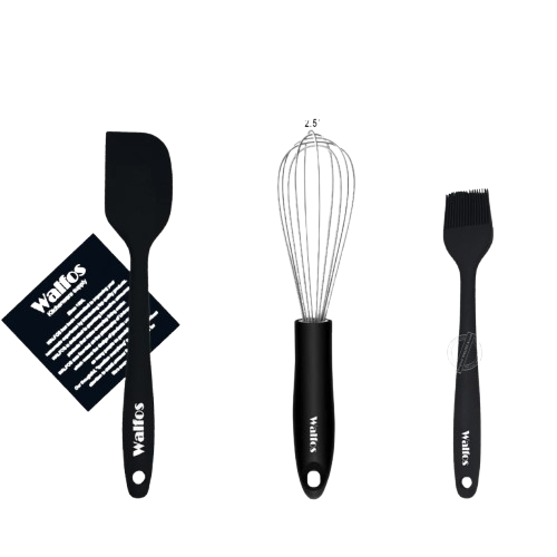 Set de 2/3 Spatules Silicone pour Barbecue et Pâtisserie