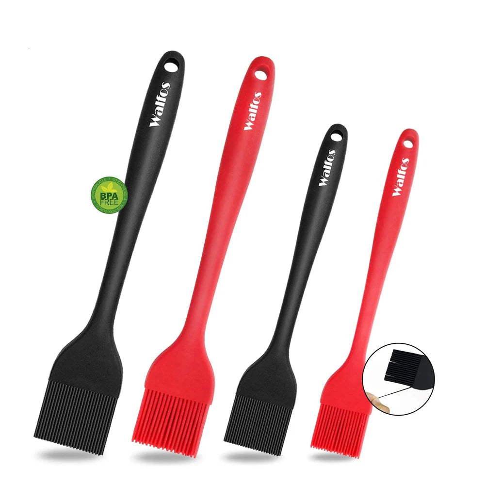 Set Spatules Silicone 3 pièces pour Barbecue et Pâtisserie