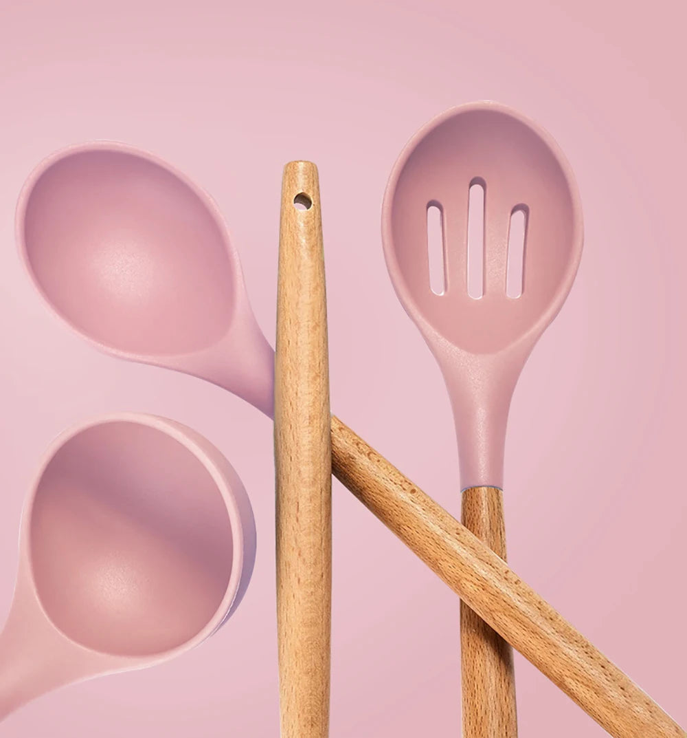 ustensiles de cuisine polyvalents en silicone
