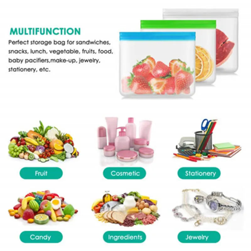 lot de sachets en silicone sans BPA