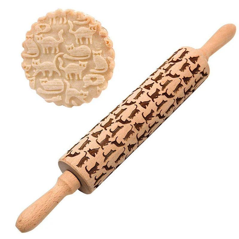 ustensile en bois pour la pâte à biscuits