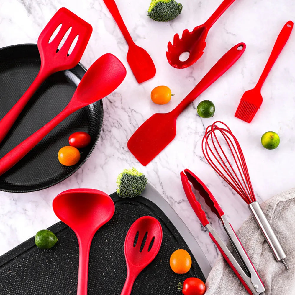 ustensiles de cuisine souples en silicone