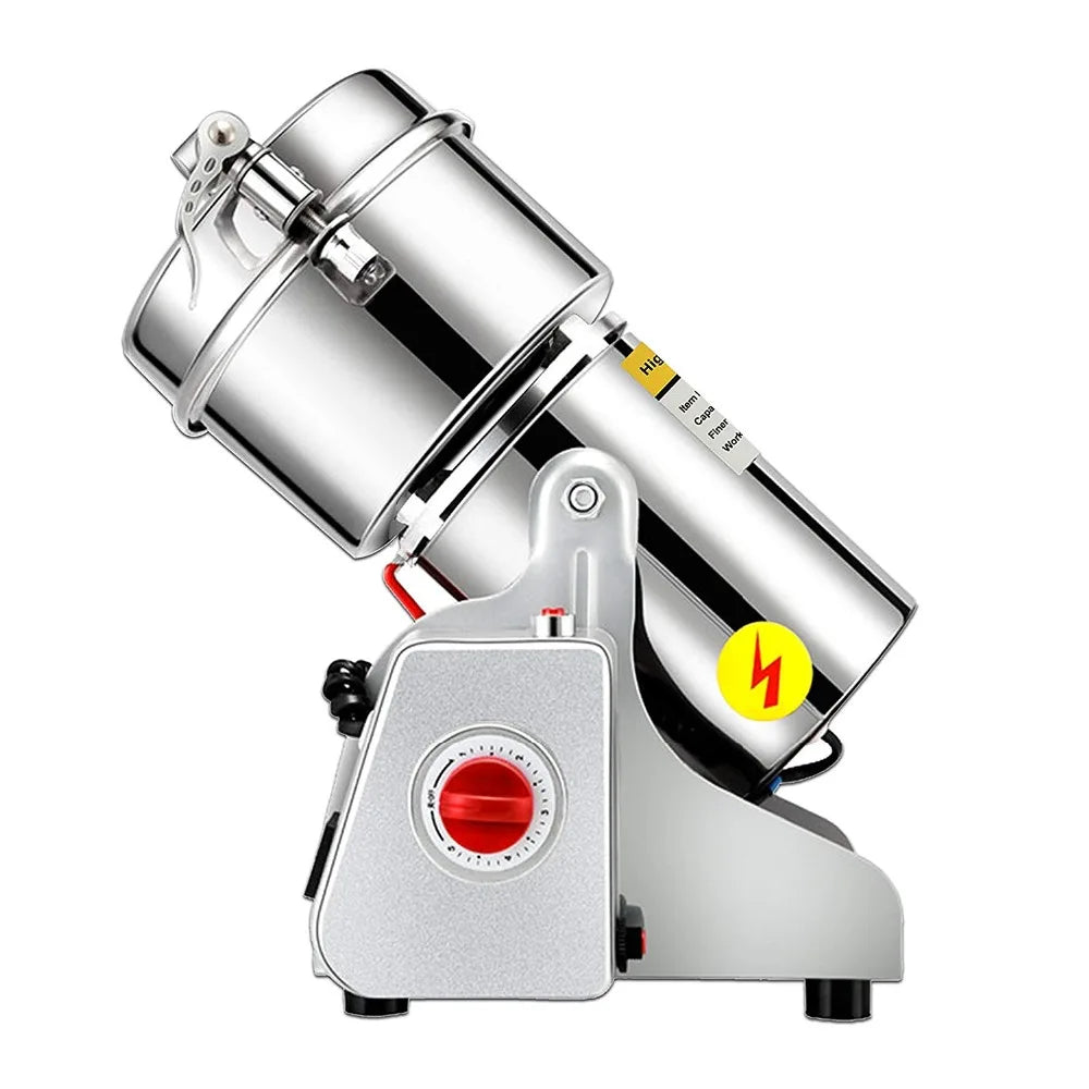 Broyeur à épices inox avec cuve inclinée