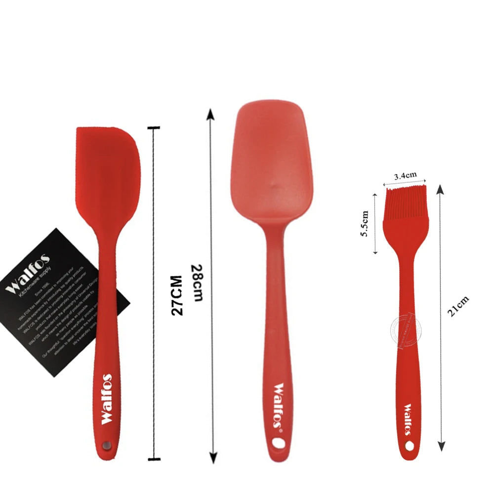 set de spatules en silicone colorées