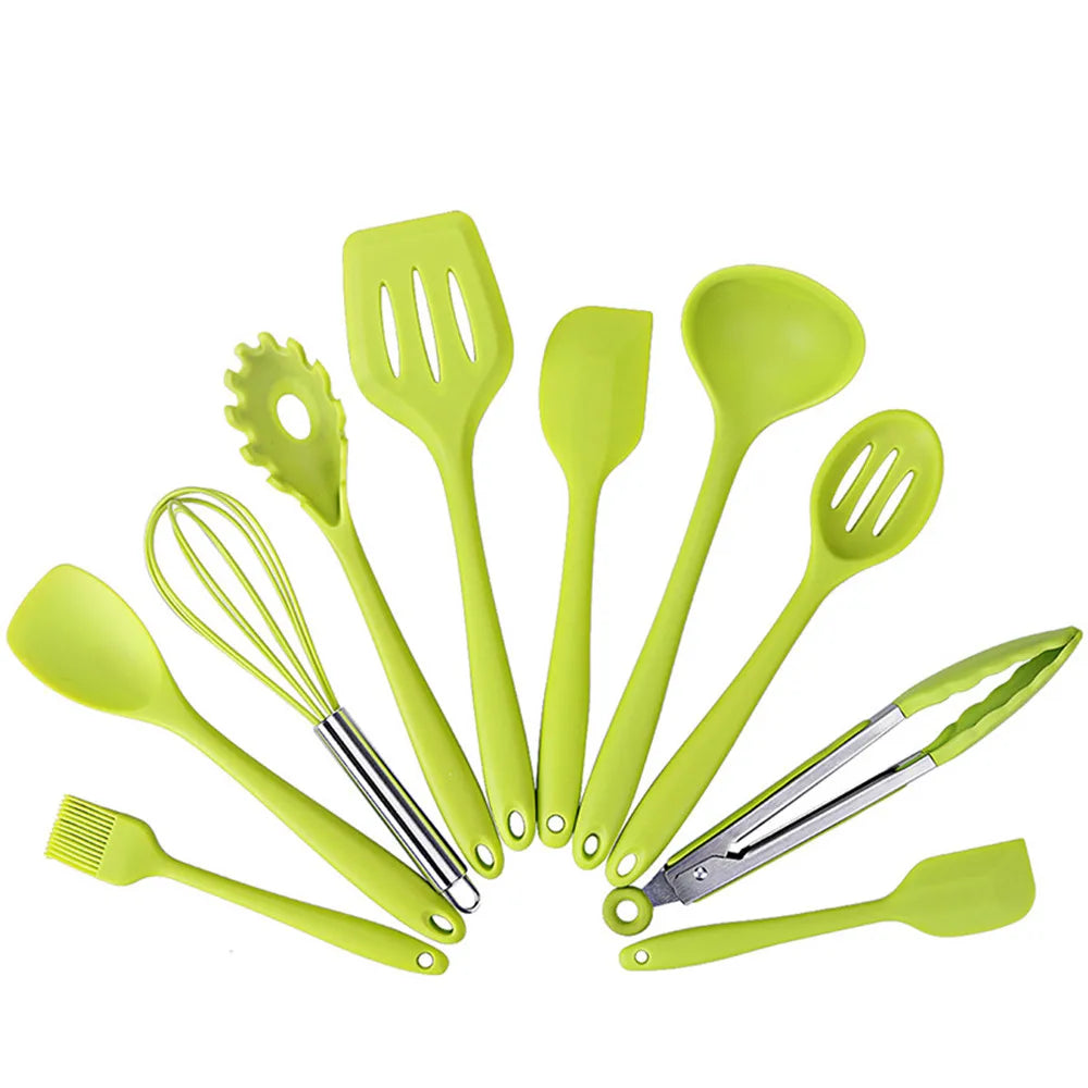 ustensiles de silicone colorés pour la cuisine