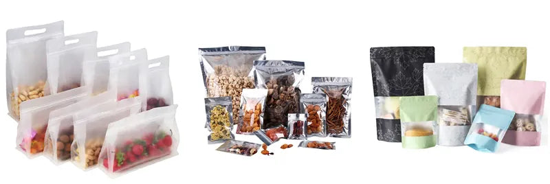 Sachets Kraft Réutilisables Lot de 100 pièces Transparent 20x30cm