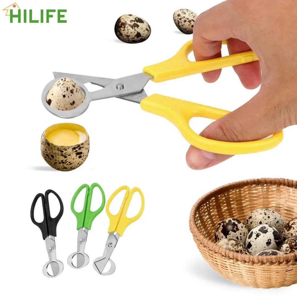 Ciseaux à Oeufs de Caille Inox Multifonctions - Lot de 3 Pièces