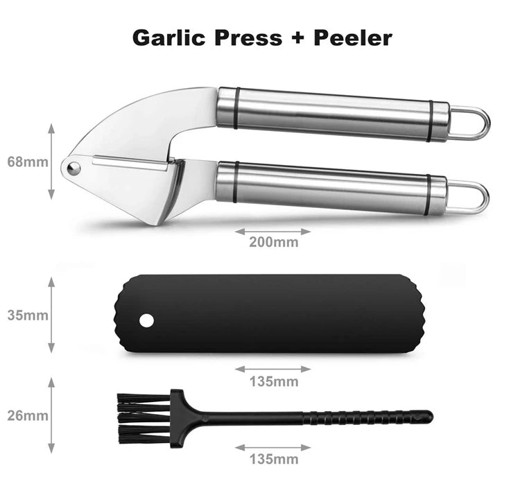 presse ail ergonomique en acier