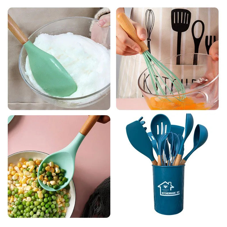 ustensiles de cuisine durables en silicone