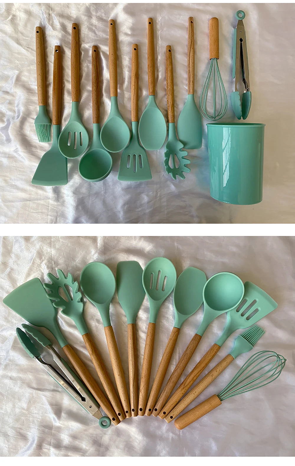 ustensiles de cuisine faciles à nettoyer en silicone