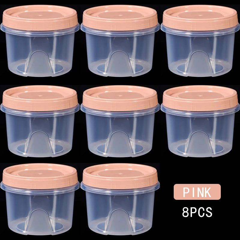 Boîte de Rangement Frigo Hermétique 500ml | 8 Pièces Empilables